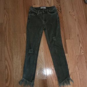 Dark green free people jeans. Size 25